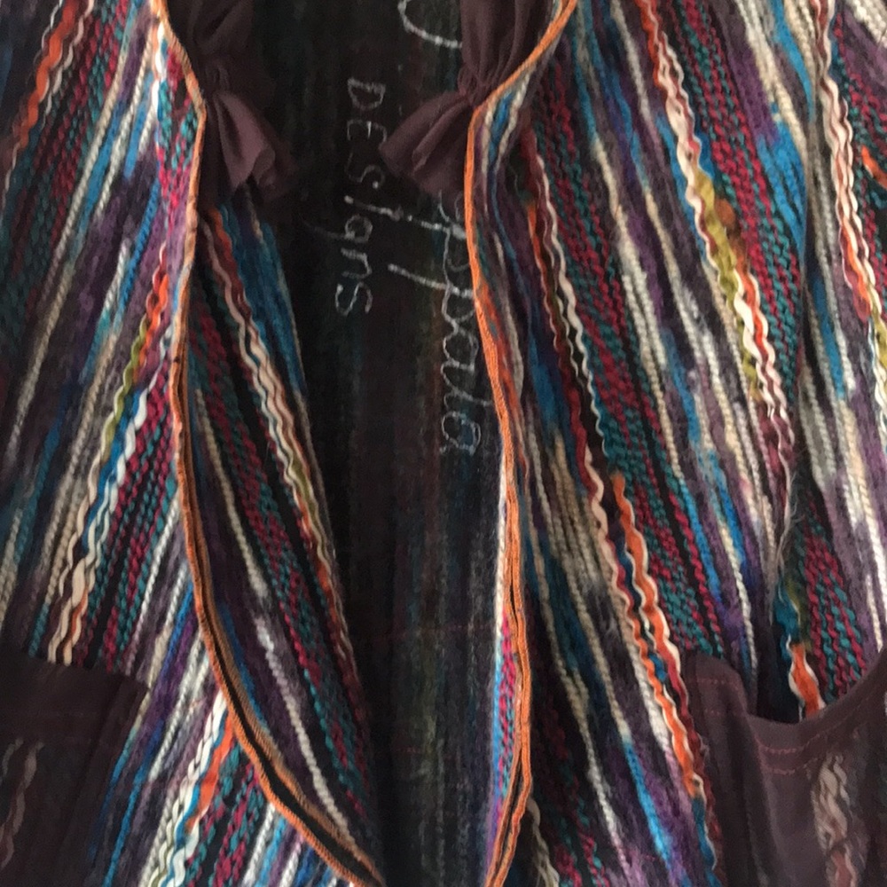 Joyce Seppala Designs wool multicolour cardigan - Picture 5 of 14
